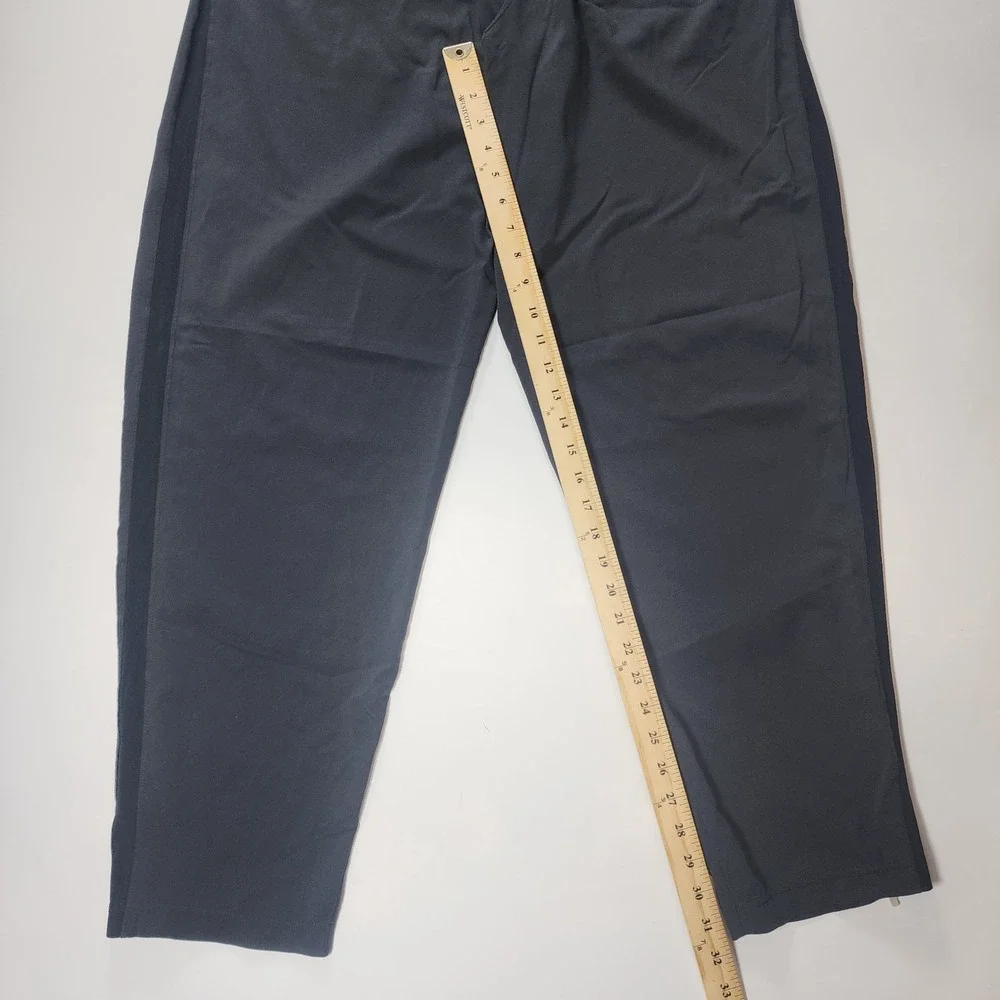 Nike Windbreaker Pants Mens Large Black Lightweight Zipper Ankle Nylon Vintage